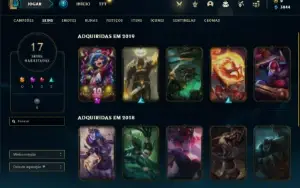 Conta afundada pra smurfar no ferro. 50 champs 17 skin.
