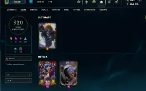 Ouro 3 com TODOS os Champs e 320 Skins