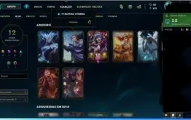 vendo conta lol prata 1 mmr otimo com skins