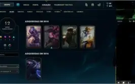vendo conta lol prata 1 mmr otimo com skins