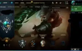 vendo conta lol prata 1 mmr otimo com skins