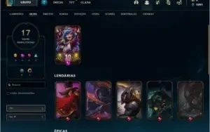 Conta smurf lvl 72, mmr bom e skins boas