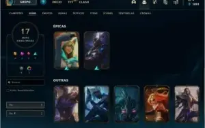 Conta smurf lvl 72, mmr bom e skins boas