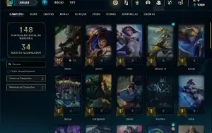 Conta prata 3 com 50 Champs e 19 Skins + 2 Prestigios Riven
