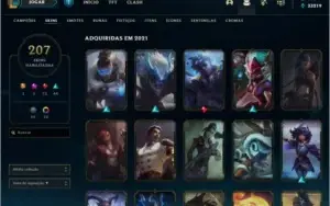 Conta LOL de 2011 - 207 skins - Todos os Campeões