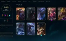 Conta main volibear 1 milhão e 200 mil pontos | ex-mestre