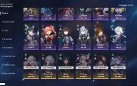 Honkai: Star Rail - 20 Personagens 5* + MC Masculino