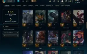 Platina 3 com 75 Champs e 19 Skins