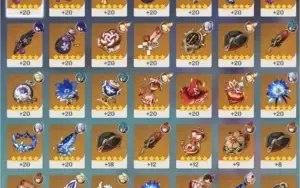 CONTA GENSHIN C/ PSN - AYAKA, ALOY, BAAL, KLEE, TARGAGLIA E+