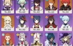 CONTA GENSHIN C/ PSN - AYAKA, ALOY, BAAL, KLEE, TARGAGLIA E+