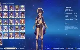 genshin AR60 todos personagens menos a klee mais de 20 armas