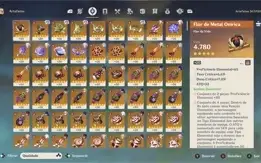 genshin AR60 todos personagens menos a klee mais de 20 armas