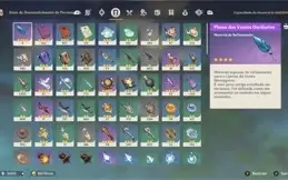 genshin AR60 todos personagens menos a klee mais de 20 armas