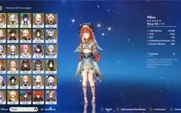 genshin AR60 todos personagens menos a klee mais de 20 armas