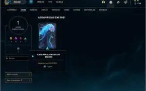 Conta ouro 2 baratinha com 1 skin e 32 champs