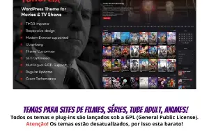 Toroflix – Tema WordPress Para Sites De Filmes e Vídeos