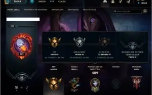 Conta prata 3 com 153 skins e QUASE todos os champs