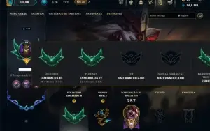 Esmeralda 3 com 80 Champs e 52 Skins ( JG / TOP / MID )