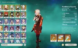 GENSHIN IMPACT - AR56, 20T5⭐Kazuha C2 + Bis, Nahida,Neuvi...