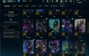Esmeralda 1 com 50 Champs e 29 Skins