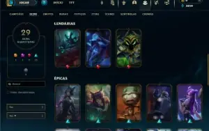 Esmeralda 1 com 50 Champs e 29 Skins