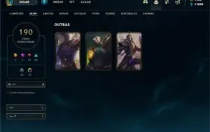 Conta platina 4 com 140 Champs e 190 Skins + 2 Prestigios