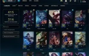 Conta platina 4 com 140 Champs e 190 Skins + 2 Prestigios