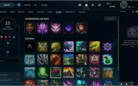 Conta LOL - Diamante IV, 62% de WR(E-MAIL NÃO VERIFICADO)