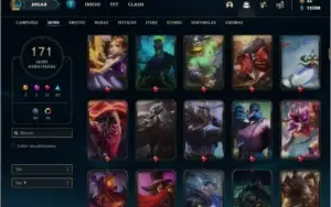 Conta prata 1 com 125 champs e 171 skins (VEM COM DADOS)