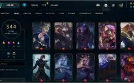 Conta LoL com mais de 300 skins