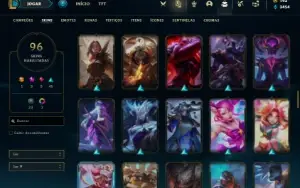 Conta bronze 2 com 120 Champs e 96 Skins + 2 Prestigios