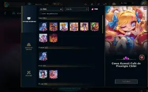Conta League of legends 1253 Skins, 22 Chibis TFT