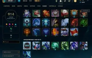 Conta League of legends 1253 Skins, 22 Chibis TFT