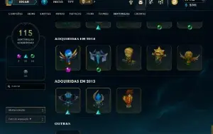 Conta League of legends 1253 Skins, 22 Chibis TFT