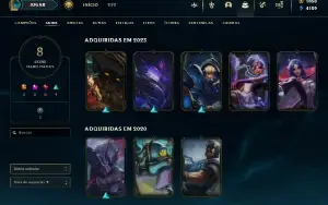 Conta LOL com Riot Graves e 1050 de rp 100% handlevel
