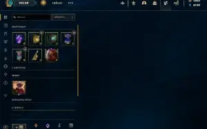 Conta LOL com Riot Graves e 1050 de rp 100% handlevel