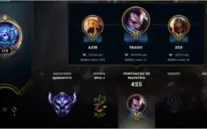 Conta lol todos champs 123 skins