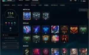Conta lol todos champs 123 skins