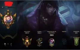 Conta de League of Legends gold IV com 56 skins