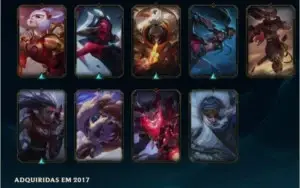 Conta de League of Legends gold IV com 56 skins