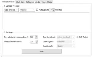 2 Bots de viewers para twitch.