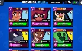 CONTA DE BRAWL STARS SUPER BARATA 11K DE TROFEUS