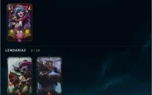 Conta League of Legends 39 champions 10 skins