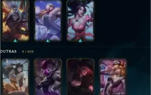 Conta League of Legends 39 champions 10 skins