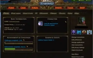 Conta PATH OF EXILE 118 SKINS (steam) 98 JOGOS