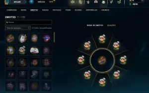 Ouro 3 com 35 Champs e 5 Skins