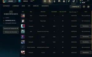 Ouro 3 com 35 Champs e 5 Skins