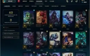 Conta Diamante 4 - LVL 40 MMR Alto + Skins Lendárias/Miticas