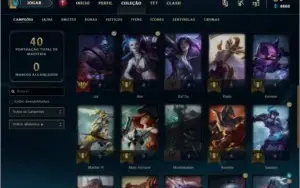 Conta Diamante 4 - LVL 40 MMR Alto + Skins Lendárias/Miticas