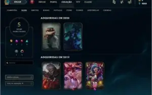 Conta Diamante 4 - LVL 40 MMR Alto + Skins Lendárias/Miticas